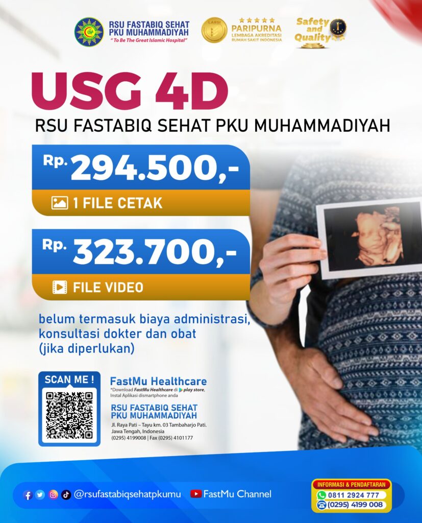 USG 4D di RSU Fastabiq Sehat PKU Muhammadiyah Pati — Lihat Wajah Bayi Lebih Nyata